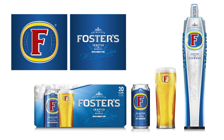 拉格啤酒福斯特Foster品牌新視覺識別包裝設計